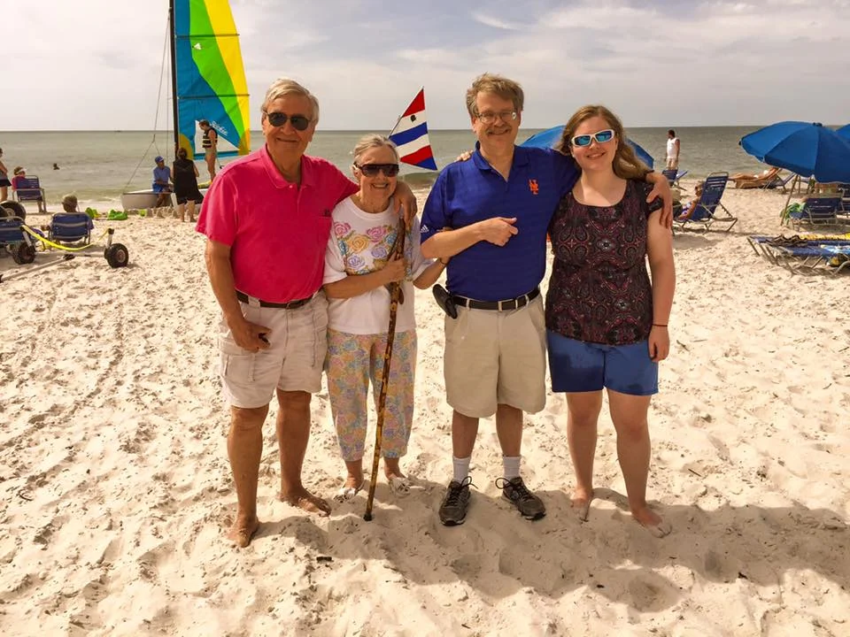 (L to R) Ray Gniewek, Judy Blegen, Garry Spector, and Melanie Spector (March, 2016; Naples, Florida)