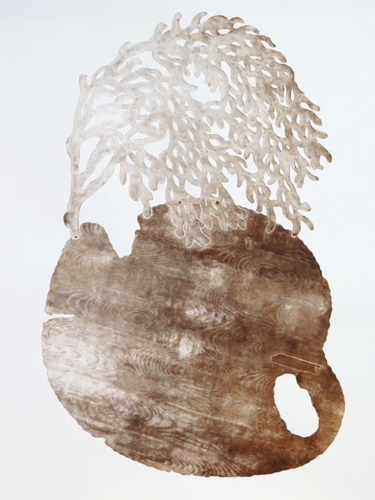 Nurse Log, 44” x 30”