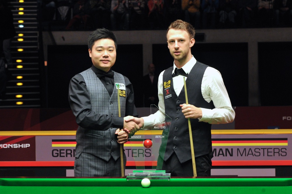 Ding Junhui beat Judd Trump to win the 2014 German Masters