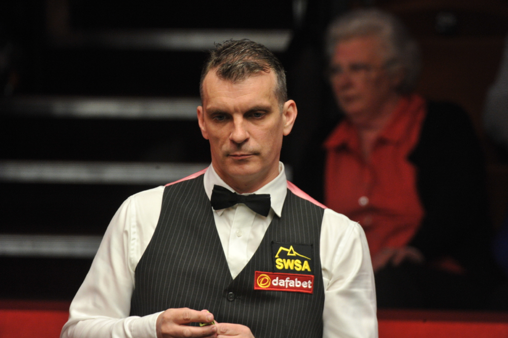 Mark Davis: faces Ronnie O'Sullivan in last 32 of the German Masters