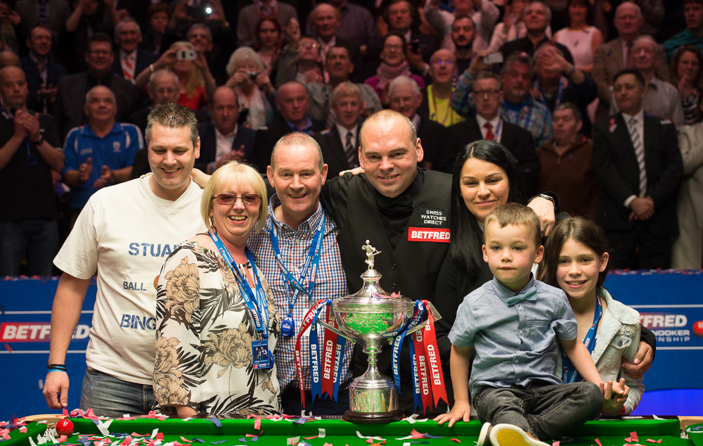 The Bingham family celebrate his Crucible triumph