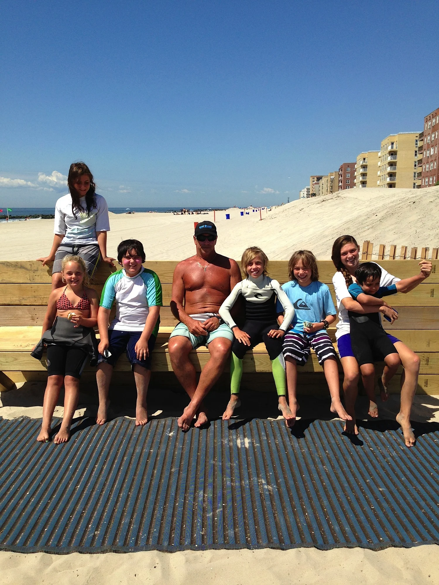 Group image of 2013 Surf2Live, Long Beach, NY Summer Surf Camp.