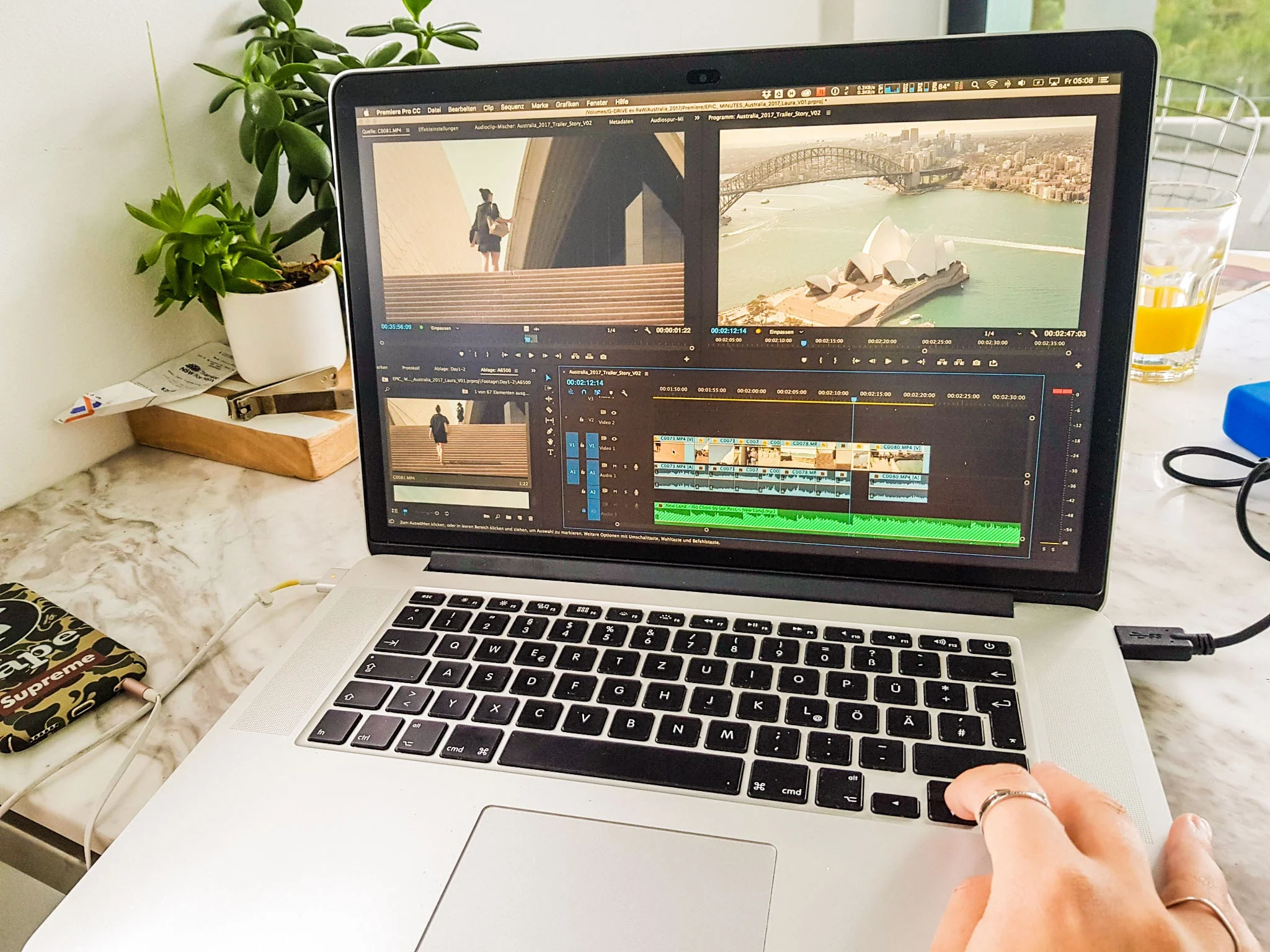 1 steps in editting in Adobe Premiere CC