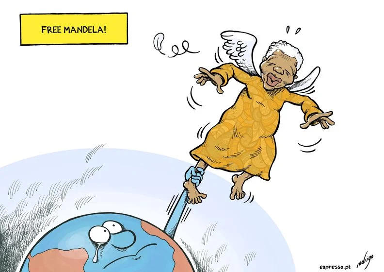 cartoonpolitics :
“Overcoming poverty is not a task of charity, it is an act of justice. Like Slavery and Apartheid, poverty is not natural. It is man-made and it can be overcome and eradicated by the actions of human beings. Sometimes it falls on a generation to be great. YOU can be that great generation. Let your greatness blossom.” ~ Nelson Mandela, who sadly died today aged 95 (story here ).