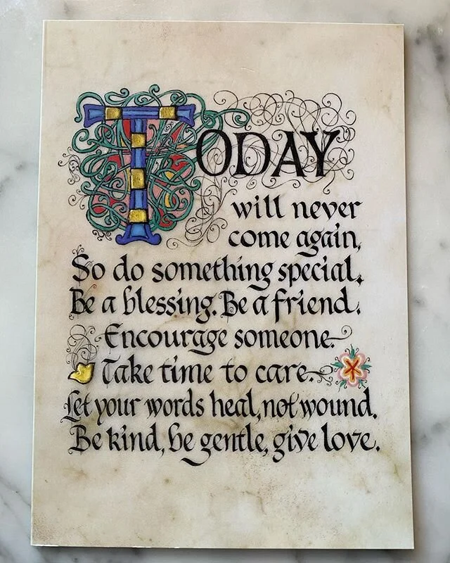 In case you need this today.💛
.
When I was growing up my Mom kept an ample stash of greeting cards in her office&mdash;folders filled with sentiments for any occasion (that I sometimes shopped without asking). Whenever she saw a card she liked, she&