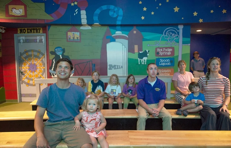 Ben and Jerry's ice cream tour screening room