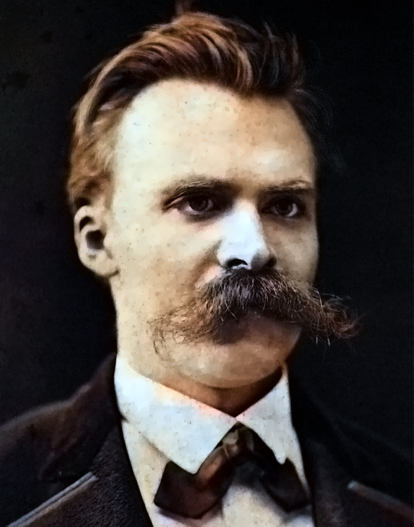PORTRAIT OF NIETZSCHE (RE-COLORIZED WITH THIS CODE )