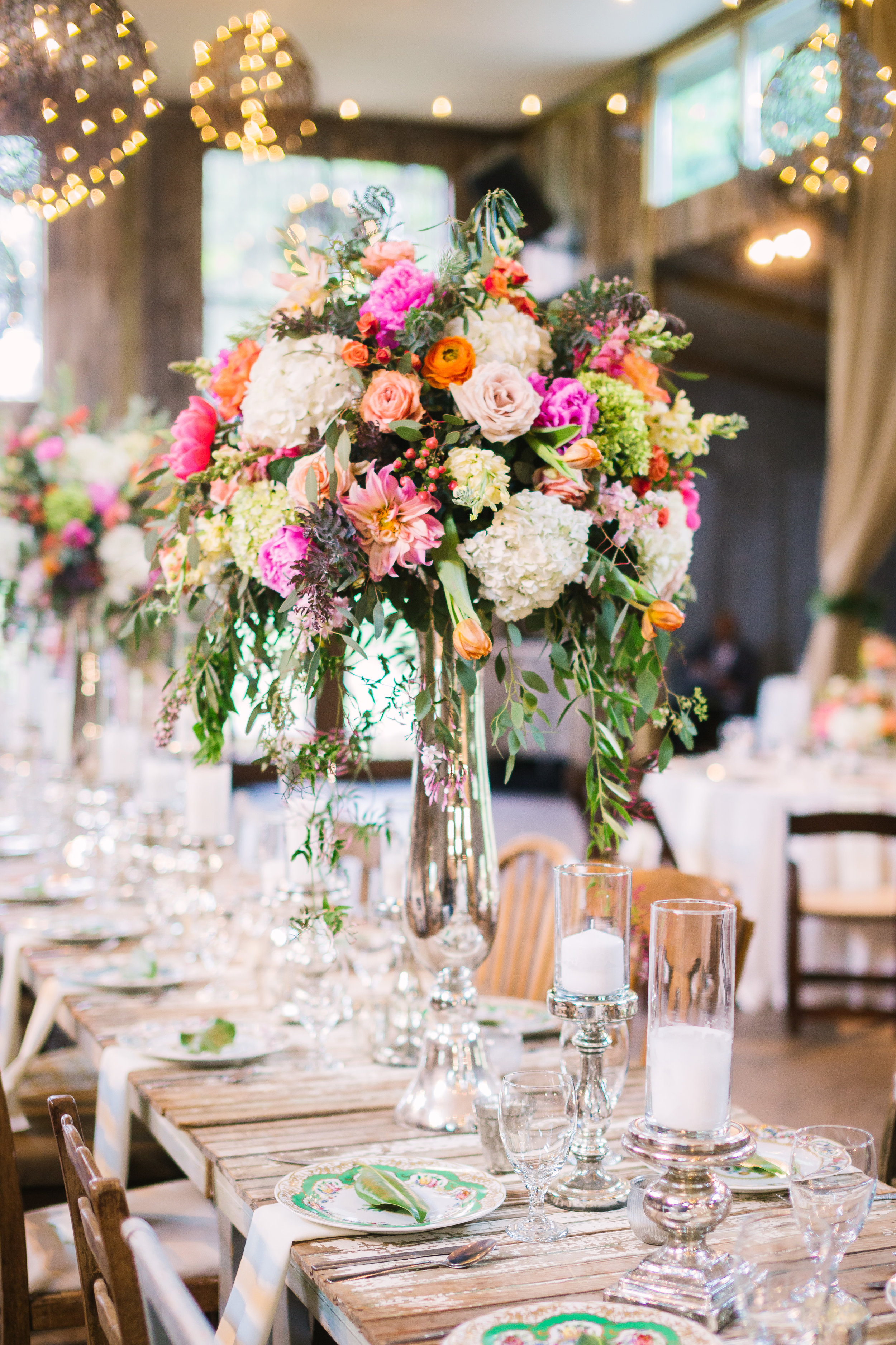 Tall Mercury Vases