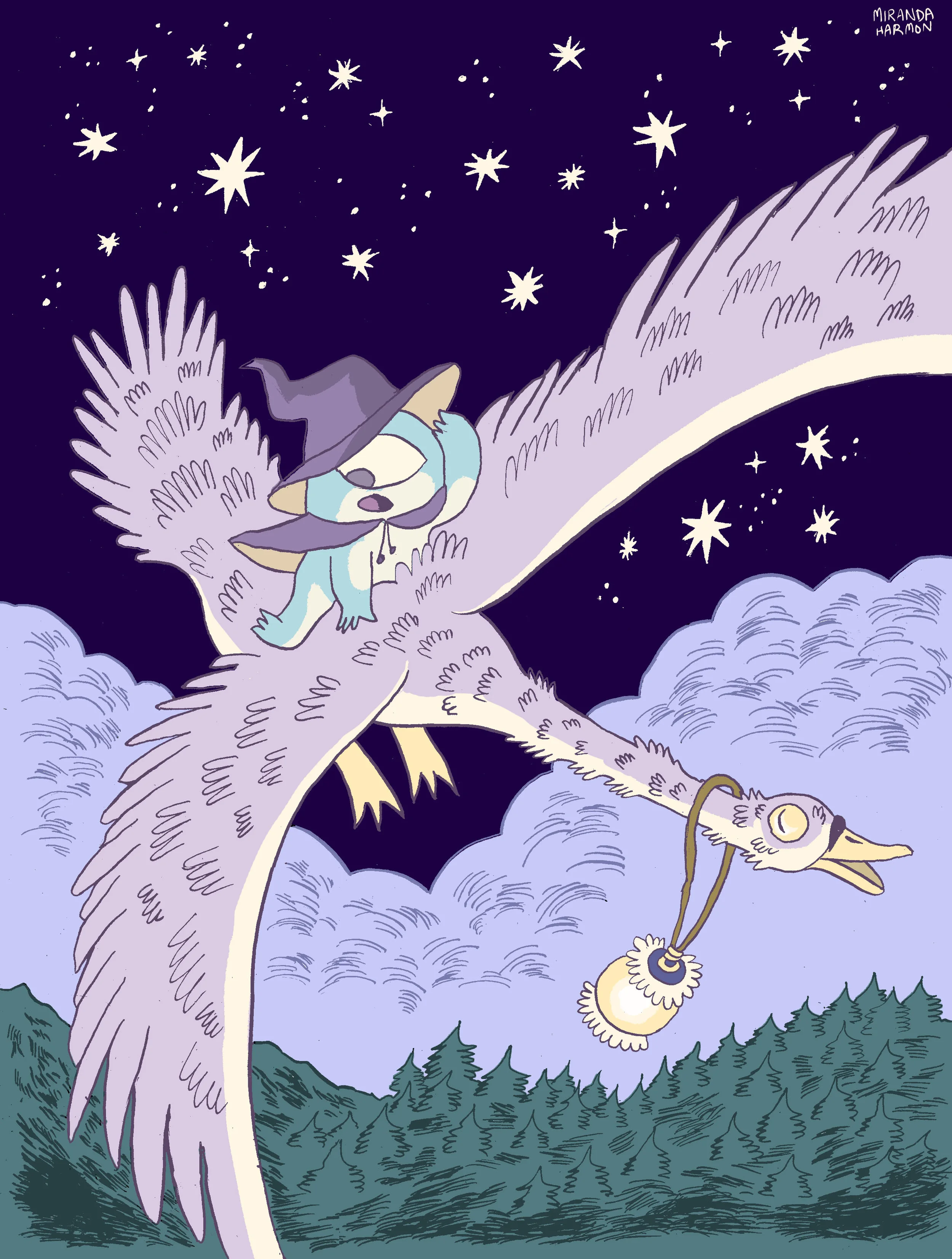 Peat's Flight Ink and digital color, 2015