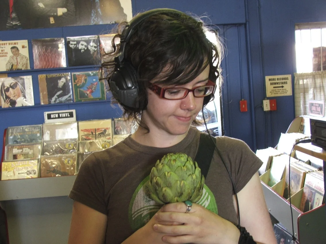 that's me, with my artichoke hanging out in Hot Waxx.