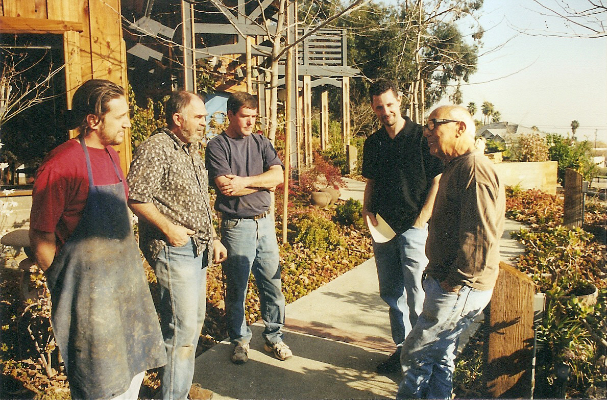 With Sam Maloof and crew in California.