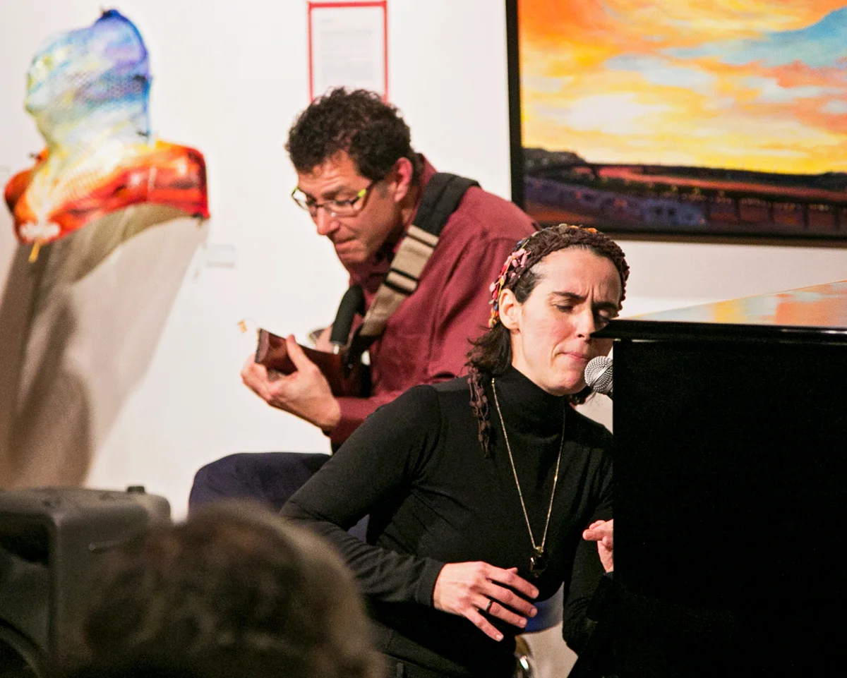 Clarice Assad (voice and piano) with Chris Olson (guitar). Photo Credit: Patrick Clancy