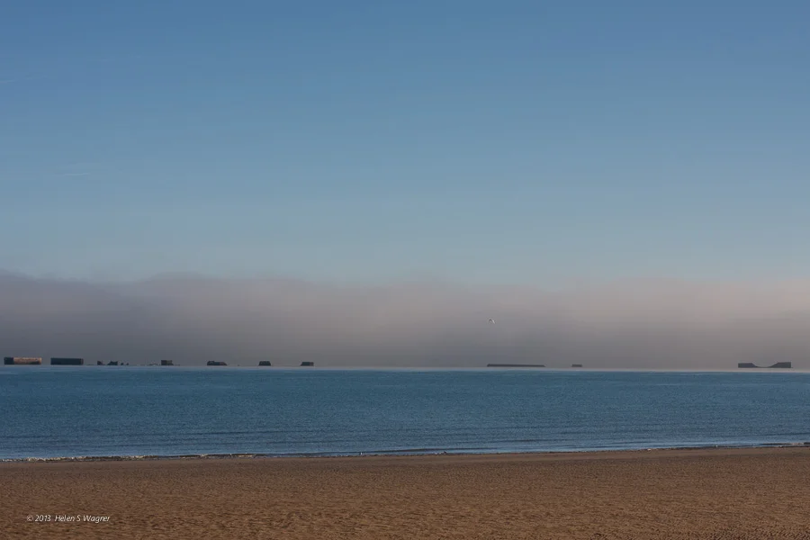Mulberry Harbor, Gold Beach Normandy, France