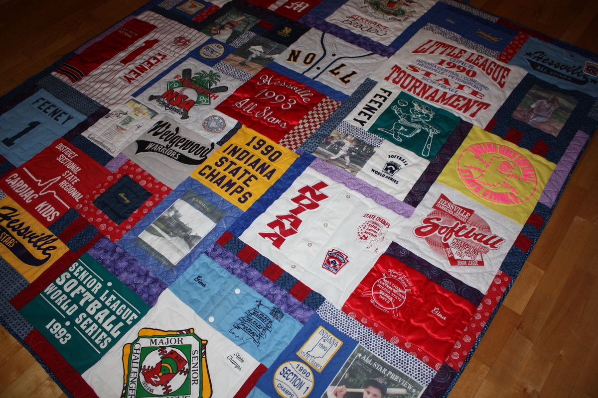 Softball T-Shirt Quilt