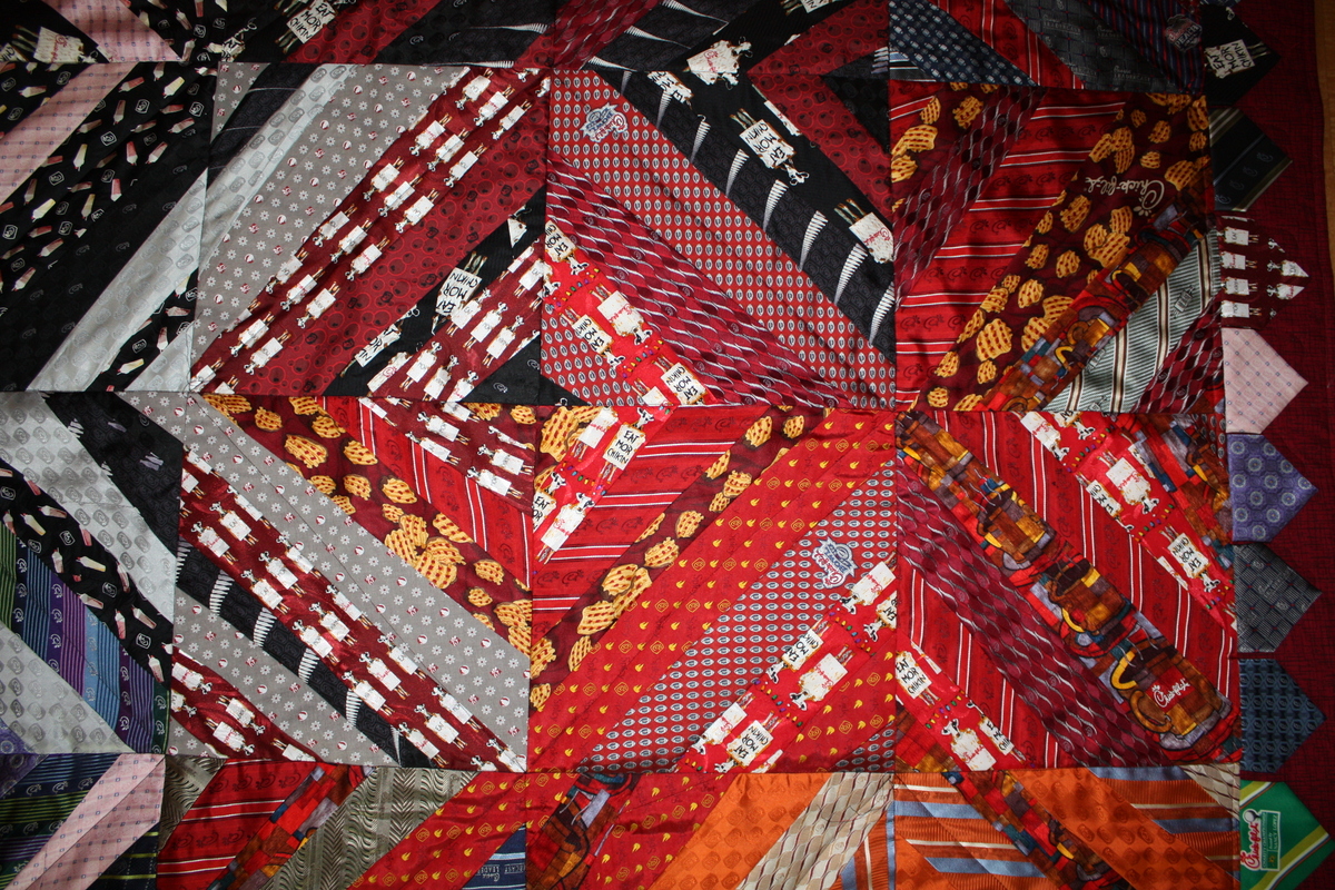 Chick-fil-A Necktie Quilt.