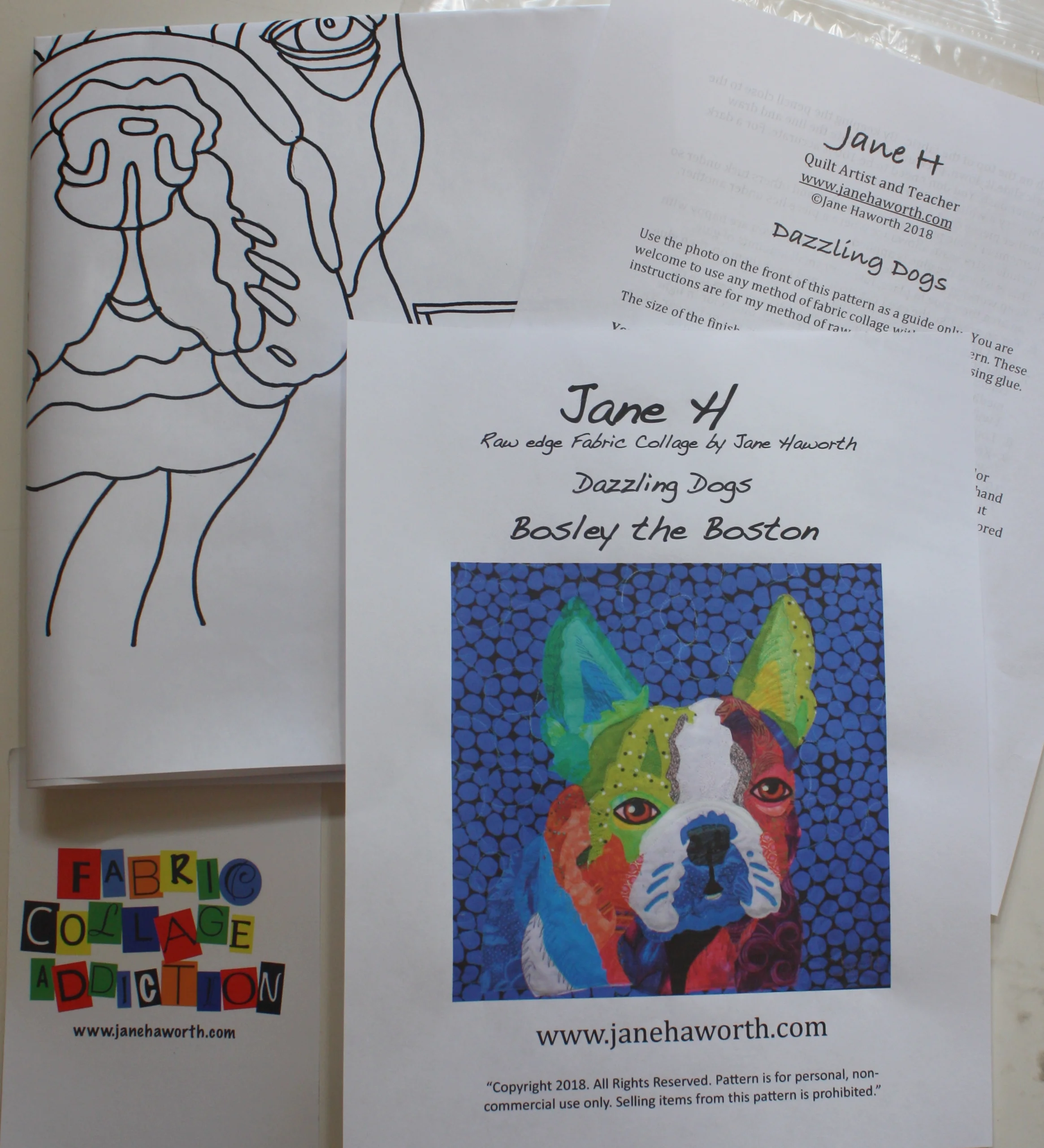 Boston Terrier Kit by janehaworth.com