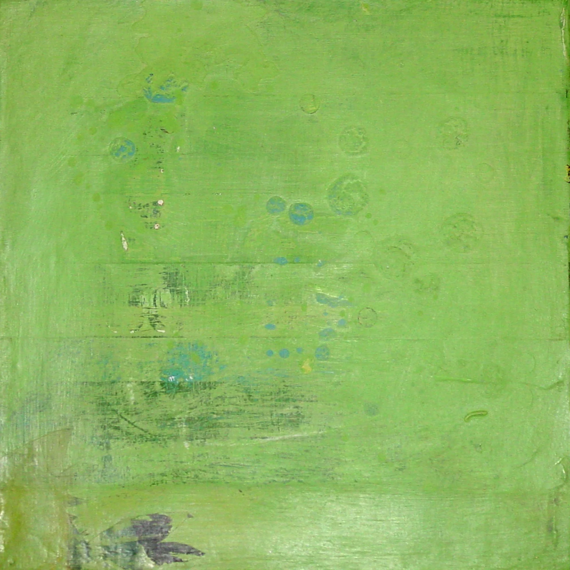  You Forget What the Spring is Like Sometimes  — acrylic, pigment transfer on canvas, 10 x 10 inches, 2001
