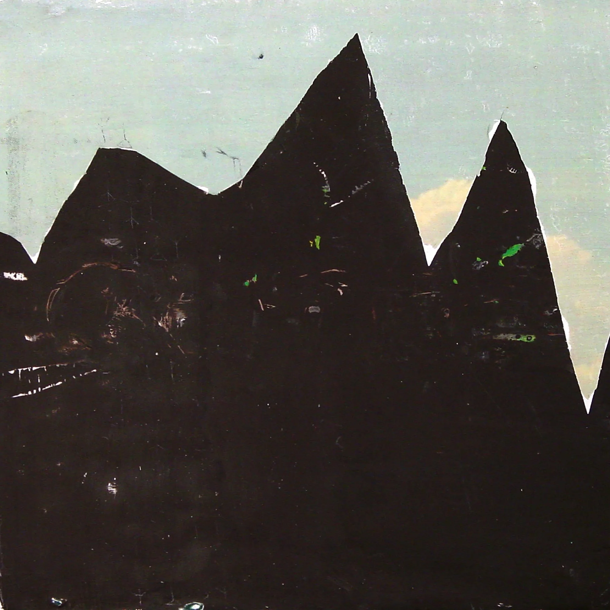  The Continents Are Large Areas of Crust that Make Up the Solid Surface of the Earth  — acrylic, pigment transfer on canvas, 10 x 10 inches, 2006