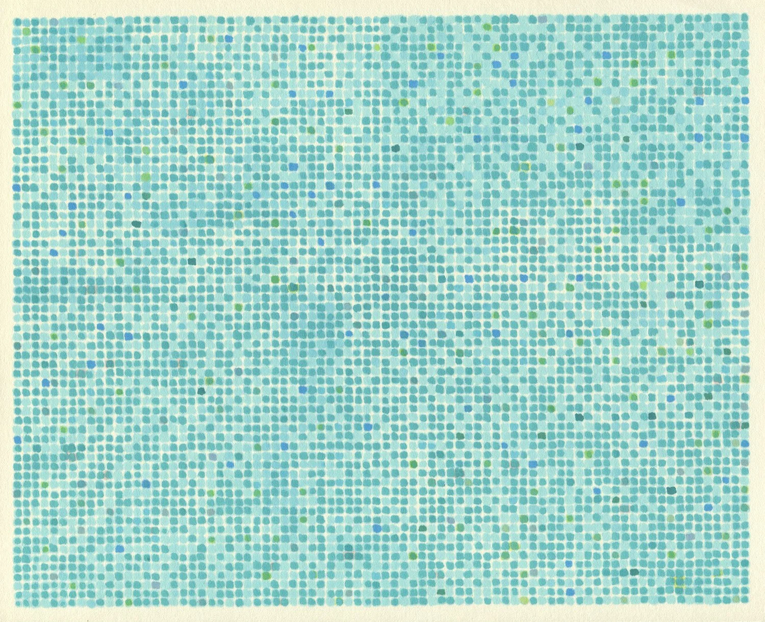  Pixels  — permanent marker on paper, 8 x 10 inches, 2022