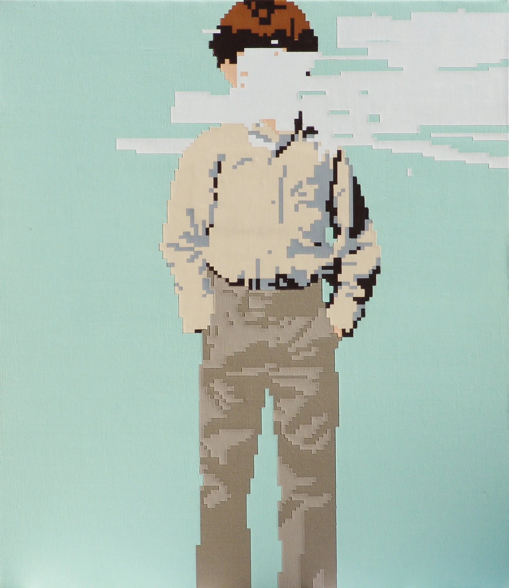 Urban Outfitters, Dockers Khaki Promotion, Stretched Khaki Painting, 2011