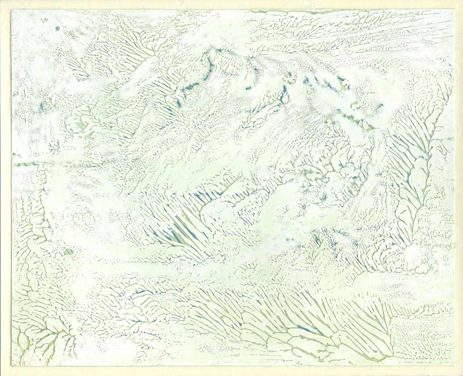  Waves III  — acrylic on paper, 8 x 10 inches, 2019