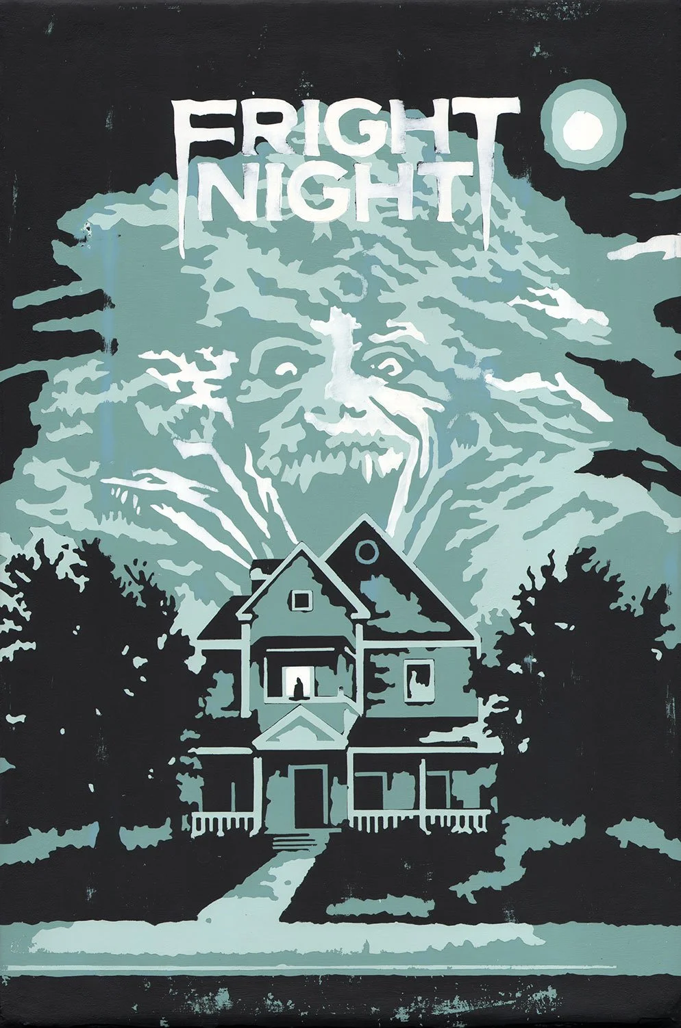  Fright Night  — acrylic on canvas, 15 x 10 inches, 2014