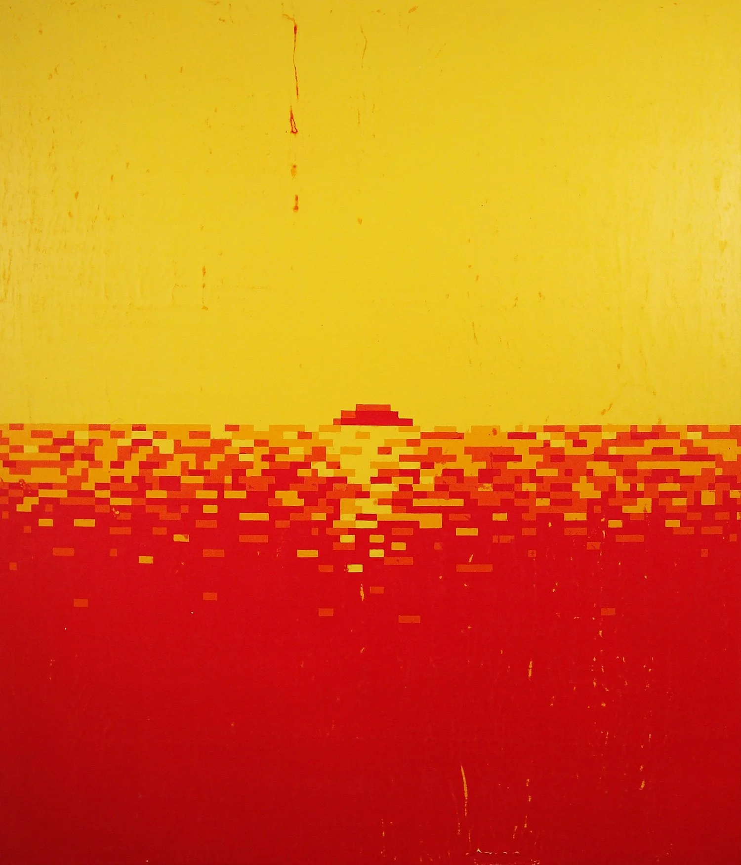 Sunset  — acrylic on canvas, 30 x 26 inches, 2013