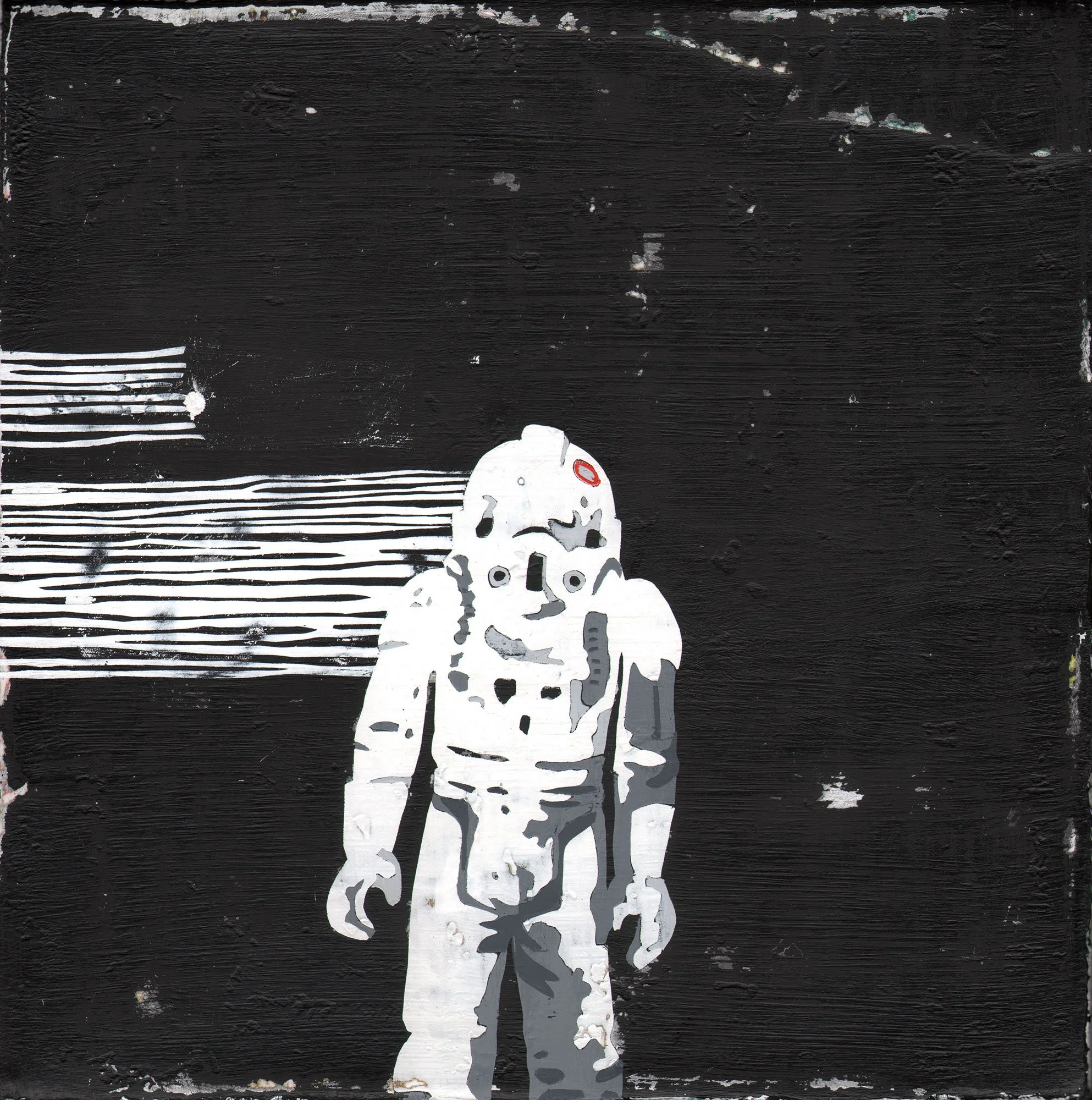  AT-AT Driver  — acrylic on canvas, 10 x 10 inches, 2009