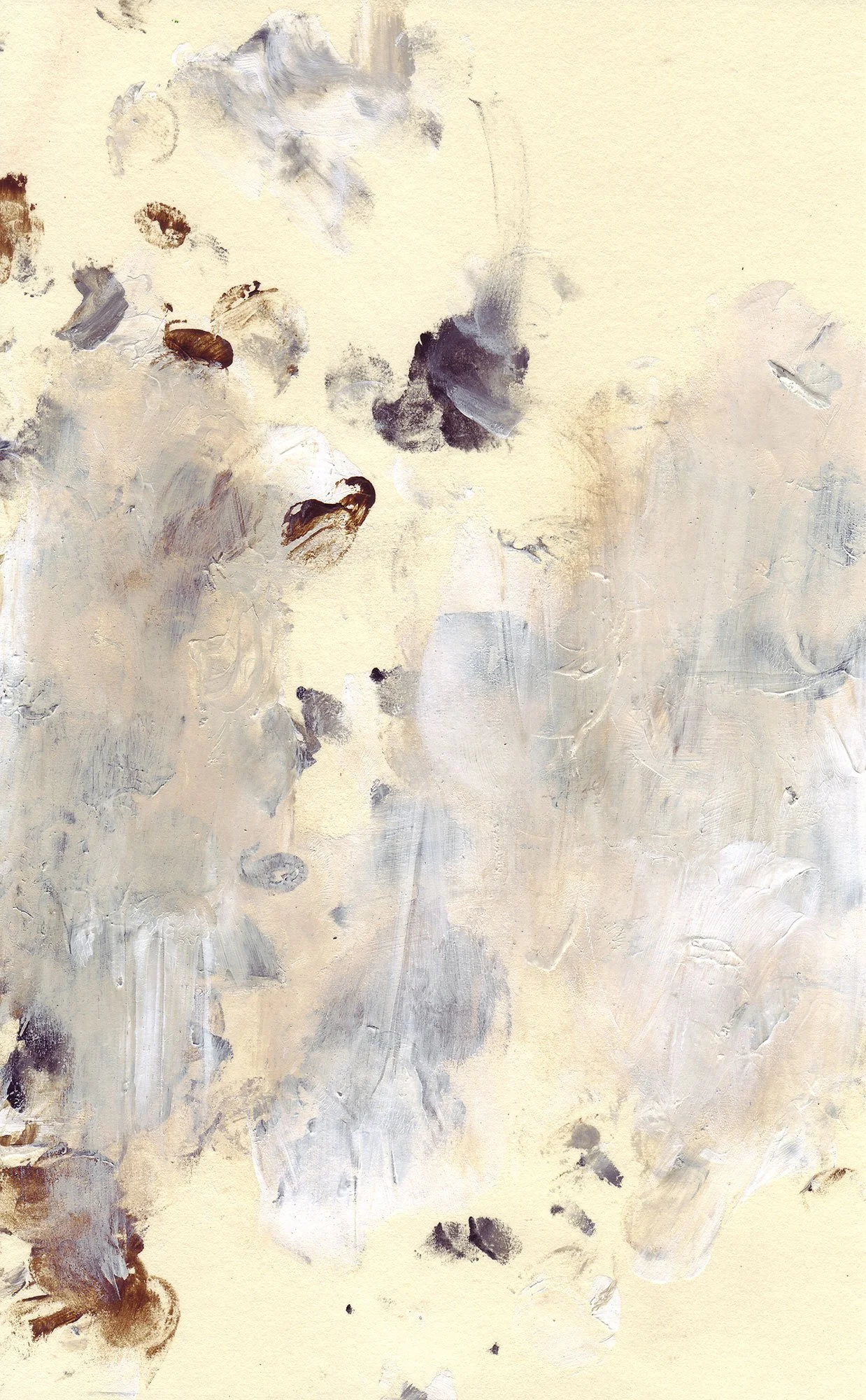  The Earth on the Back of the Giant Turtle  — acrylic on paper, 8 x 5 inches, 2007