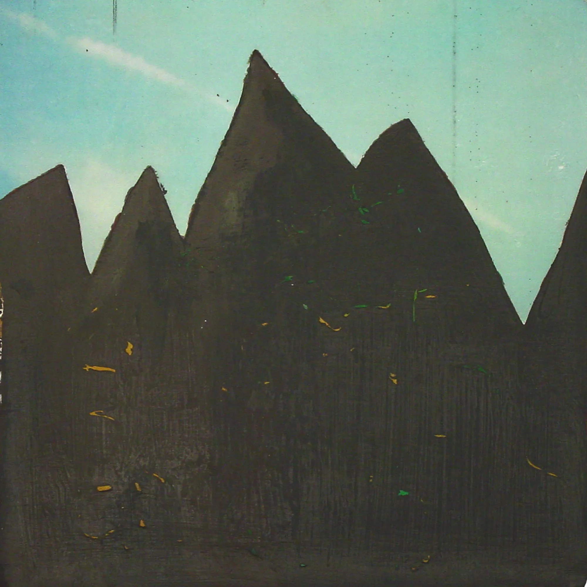  The Continents Are Large Areas of Crust that Make Up the Solid Surface of the Earth  — acrylic, pigment transfer on canvas, 10 x 10 inches, 2006