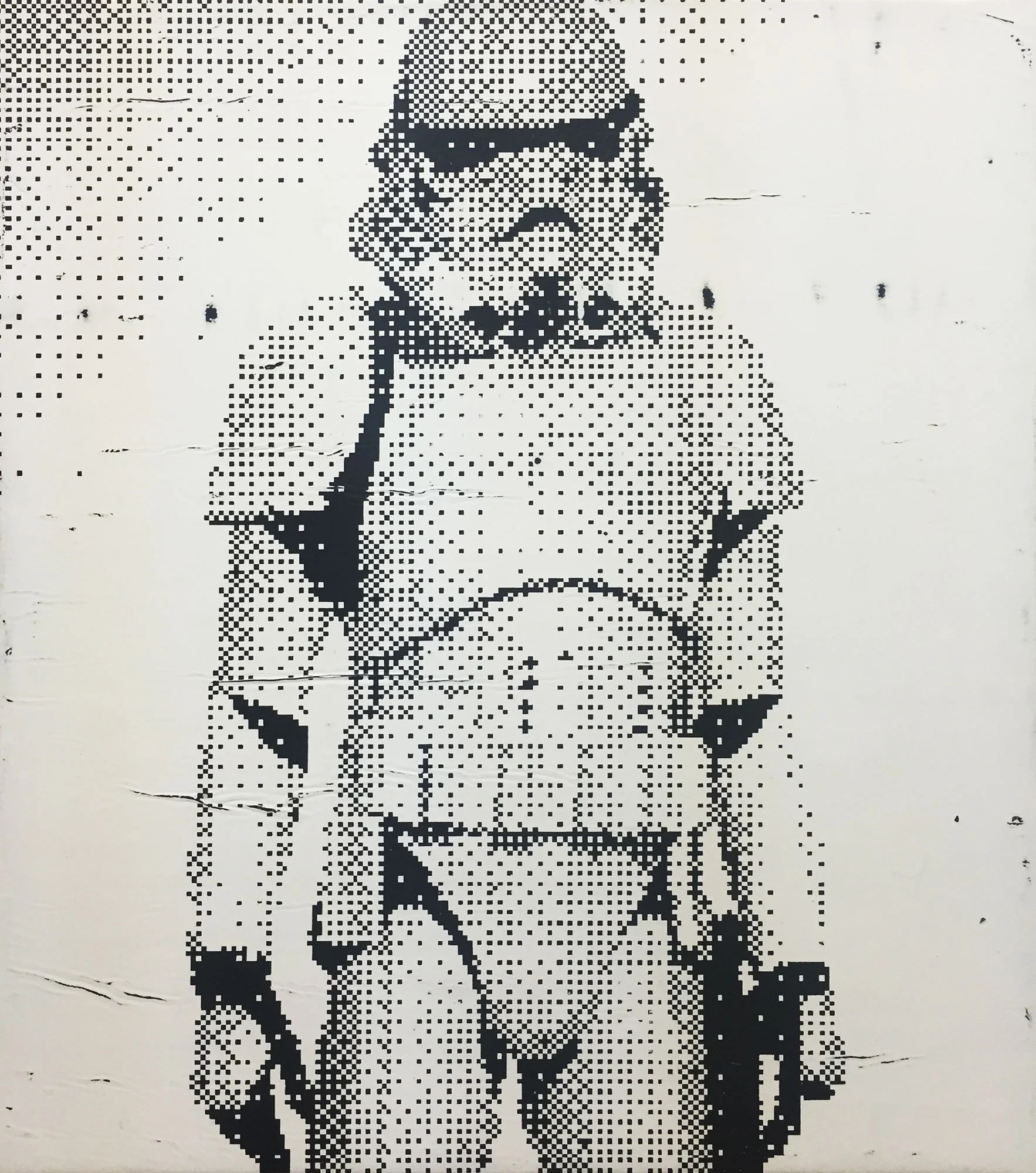  Stormtrooper  — acrylic on canvas, 30 x 26 inches, 2015