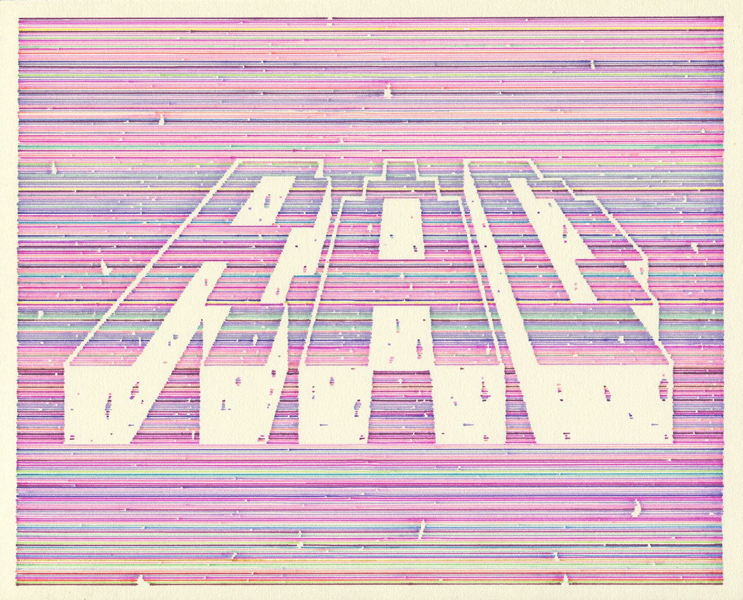  RAD  — permanent marker on paper, 8 x 10 inches, 2021