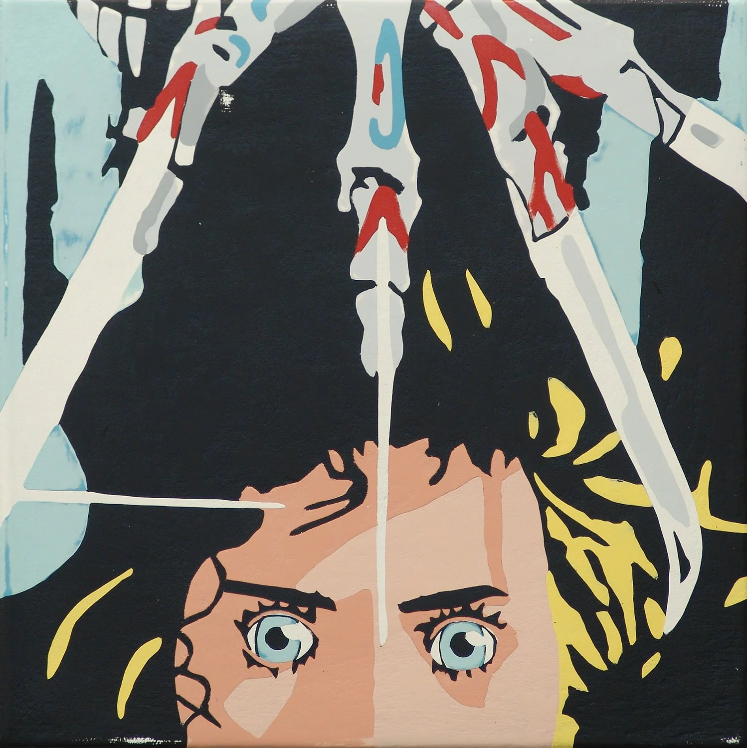  A Nightmare on Elm Street  — acrylic on canvas, 10 x 10 inches, 2013