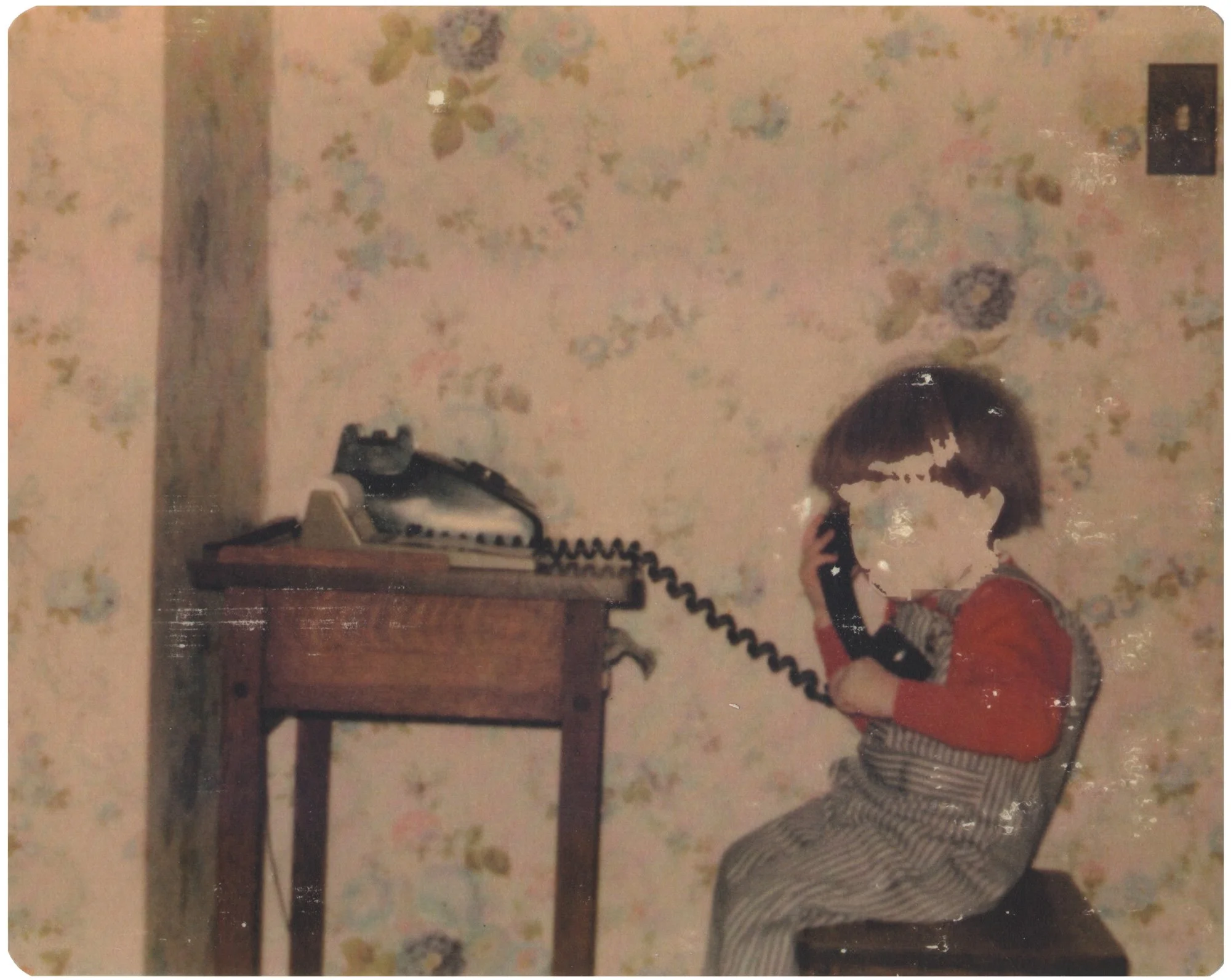  Hold On, Let Me Switch to the Phone in the Kitchen  — pigment transfer on paper, 8 x 10 inches, 2011