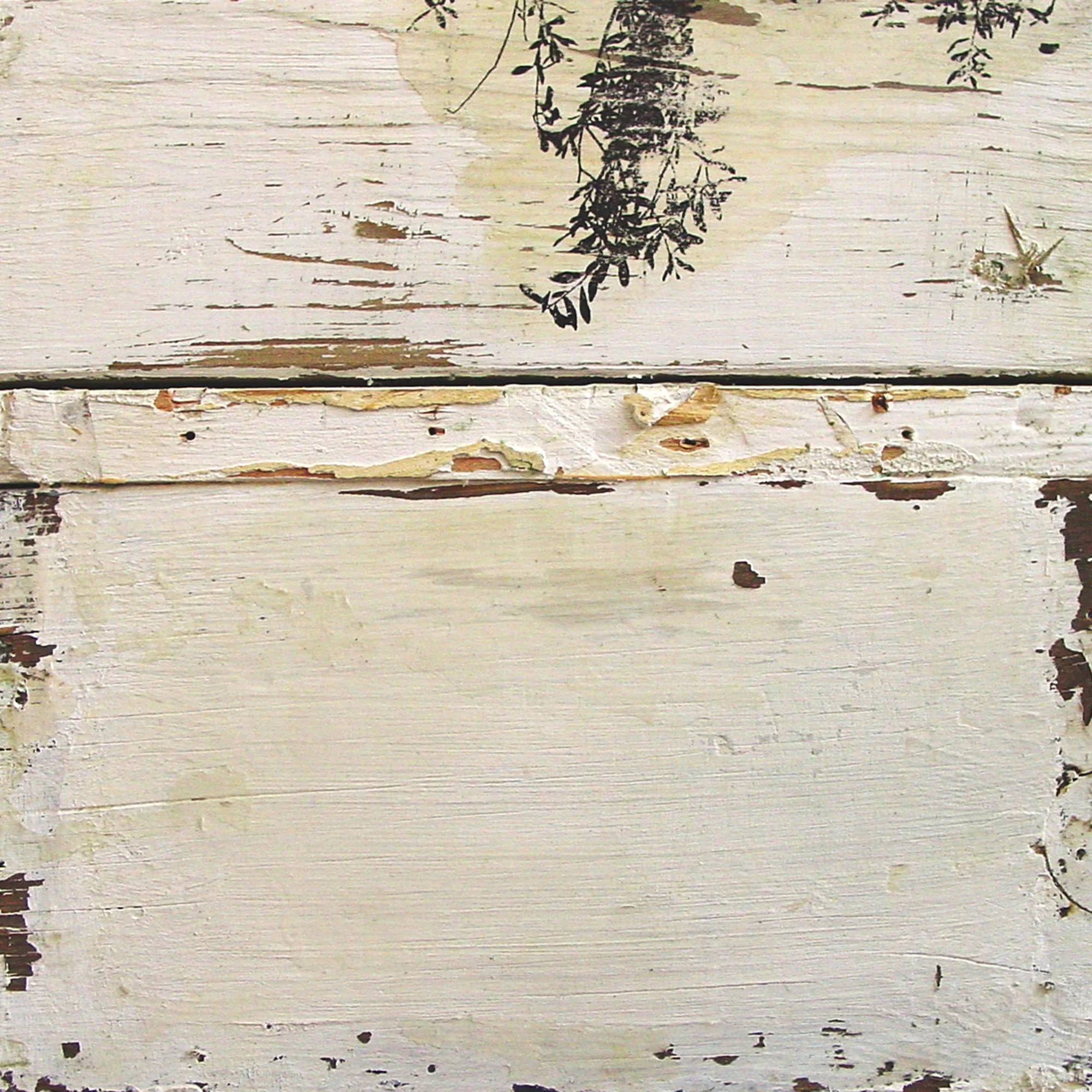  Daniels Bros  — acrylic, pigment transfer on wood, 10 x 10 inches, 2002
