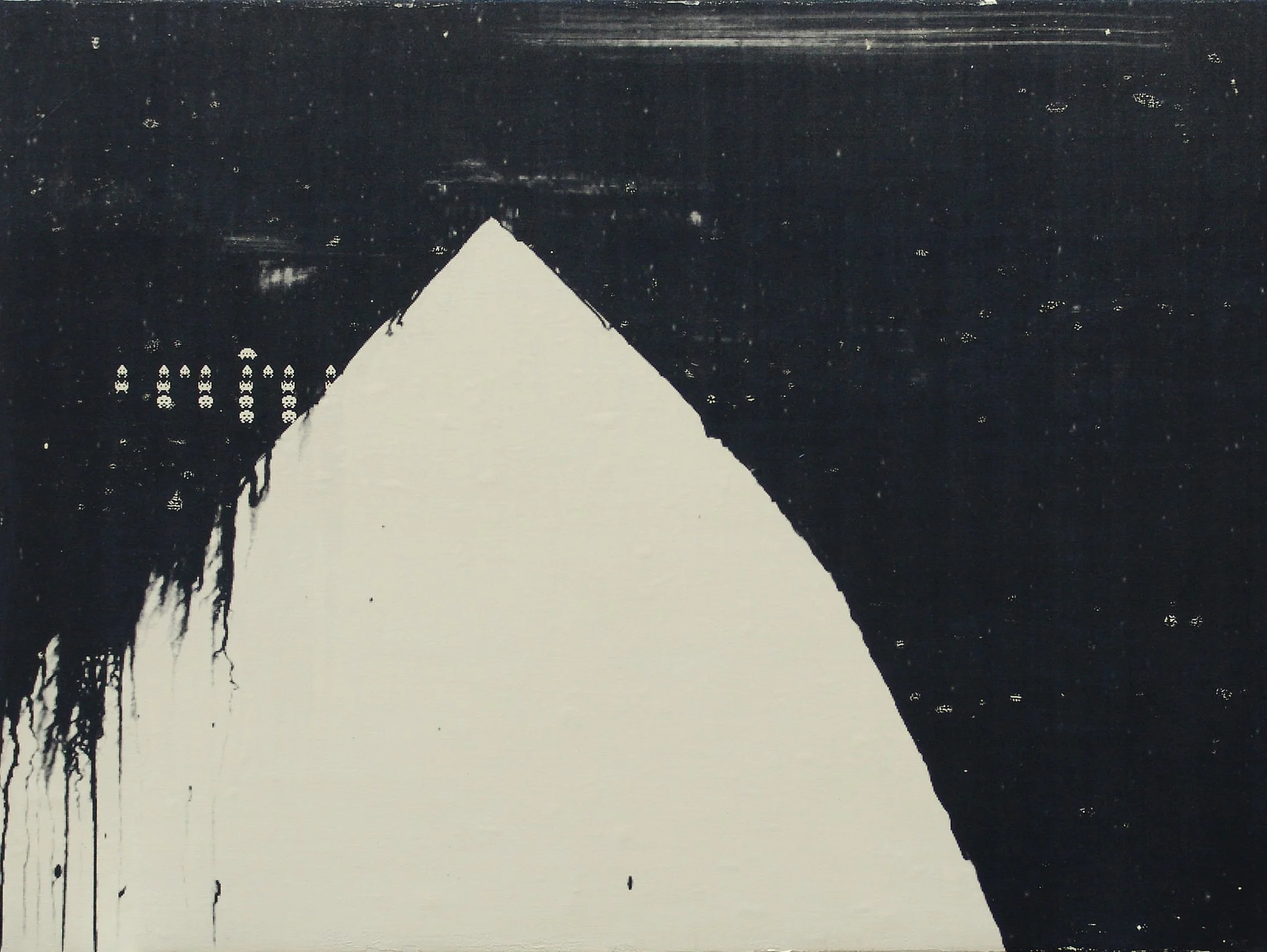  The Earth on the Back of the Giant Turtle  — pigment transfer on canvas, 36 x 48 inches, 2008