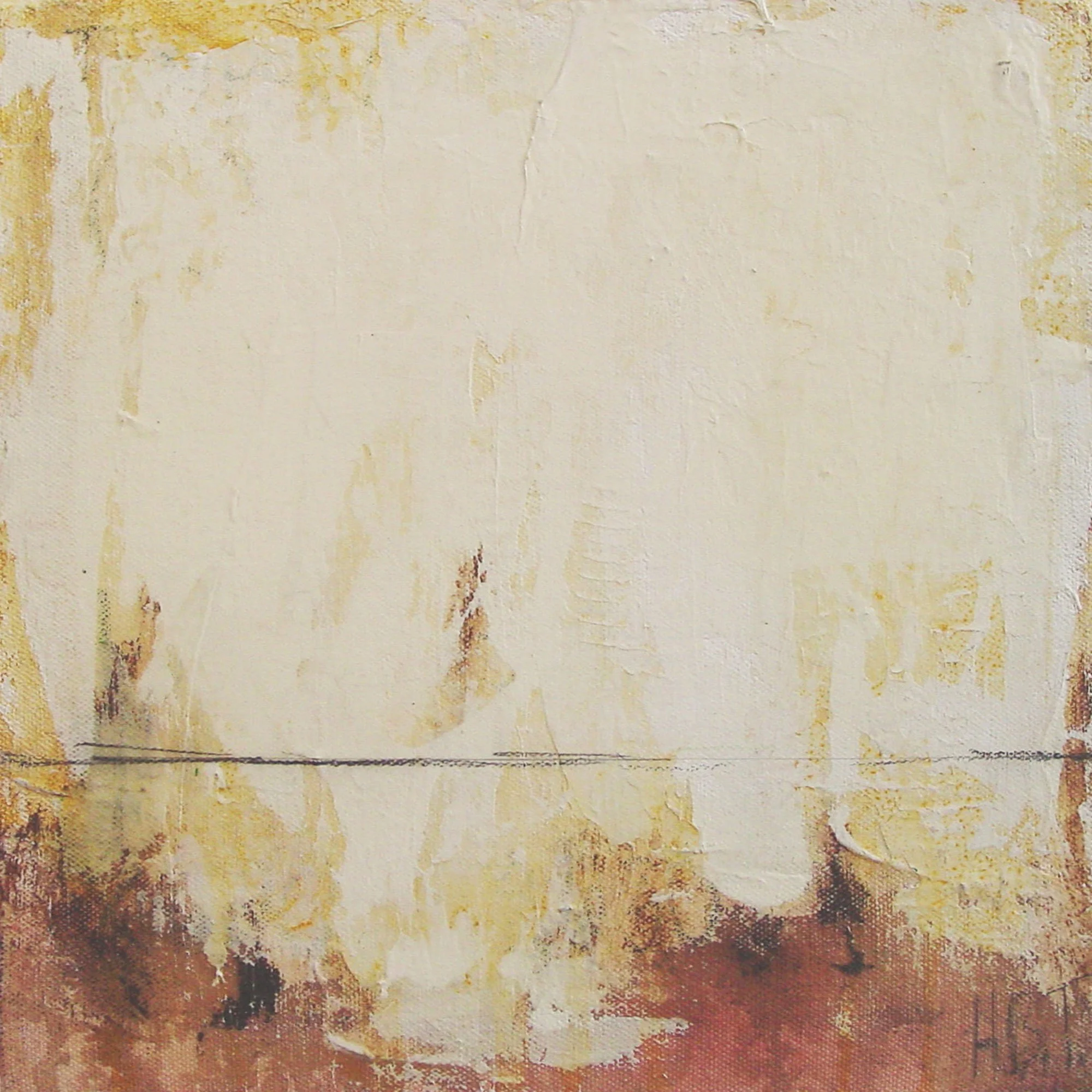  Territory  — acrylic, graphite on canvas, 10 x 10 inches, 2000