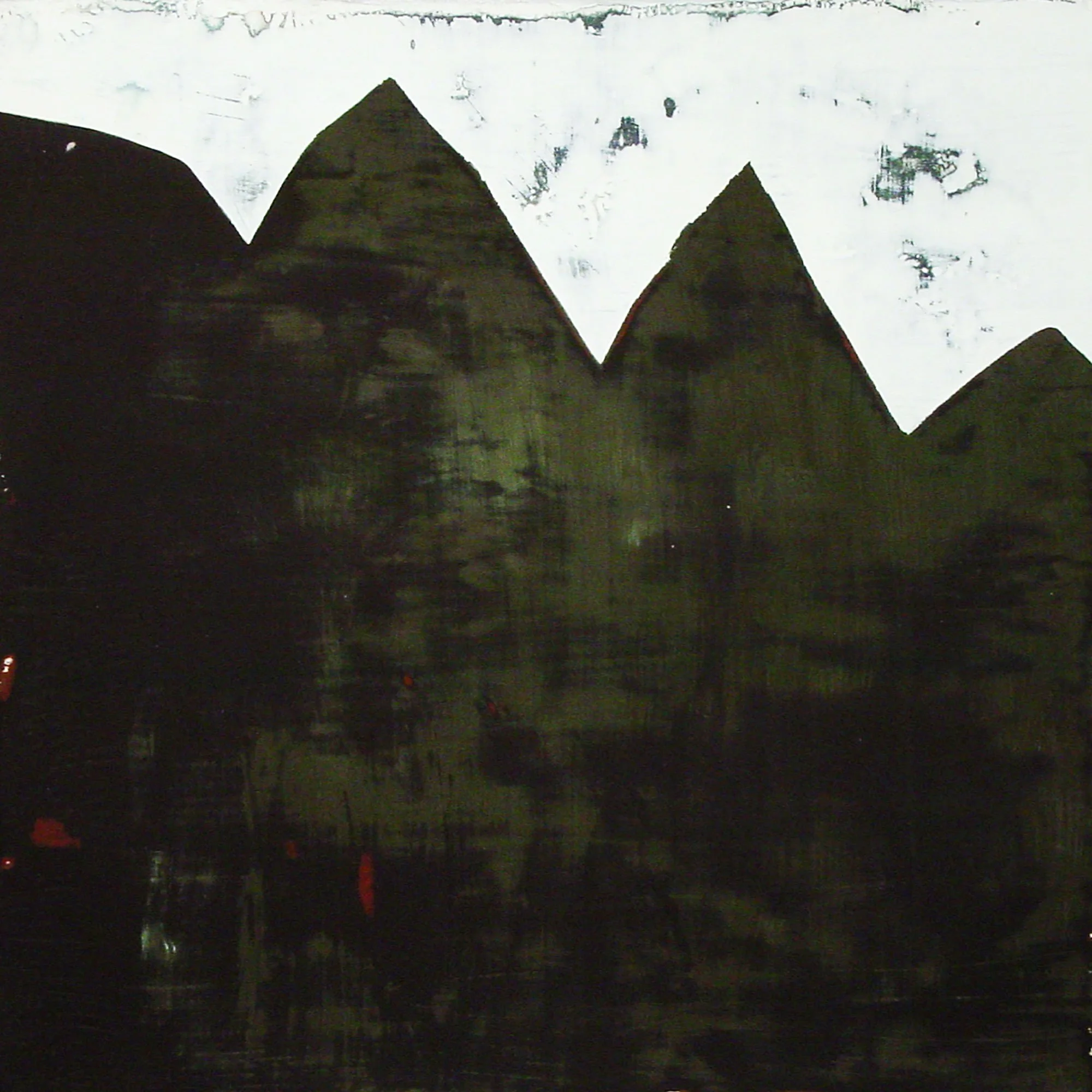  The Continents Are Large Areas of Crust that Make Up the Solid Surface of the Earth  — acrylic on canvas, 10 x 10 inches, 2006