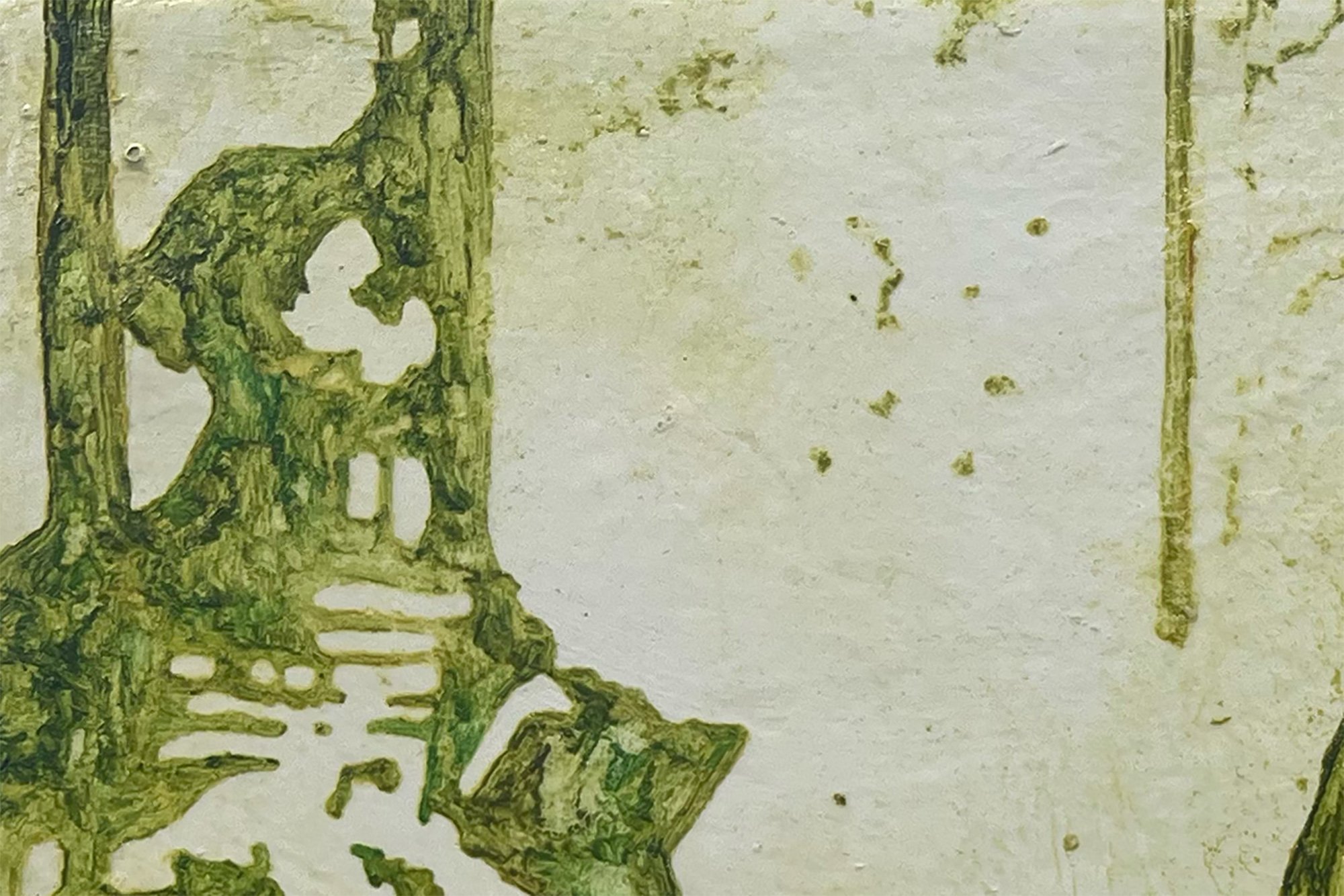 The Three O'Clock Bell (detail), oil on canvas, 10 x 15 inches, 2025