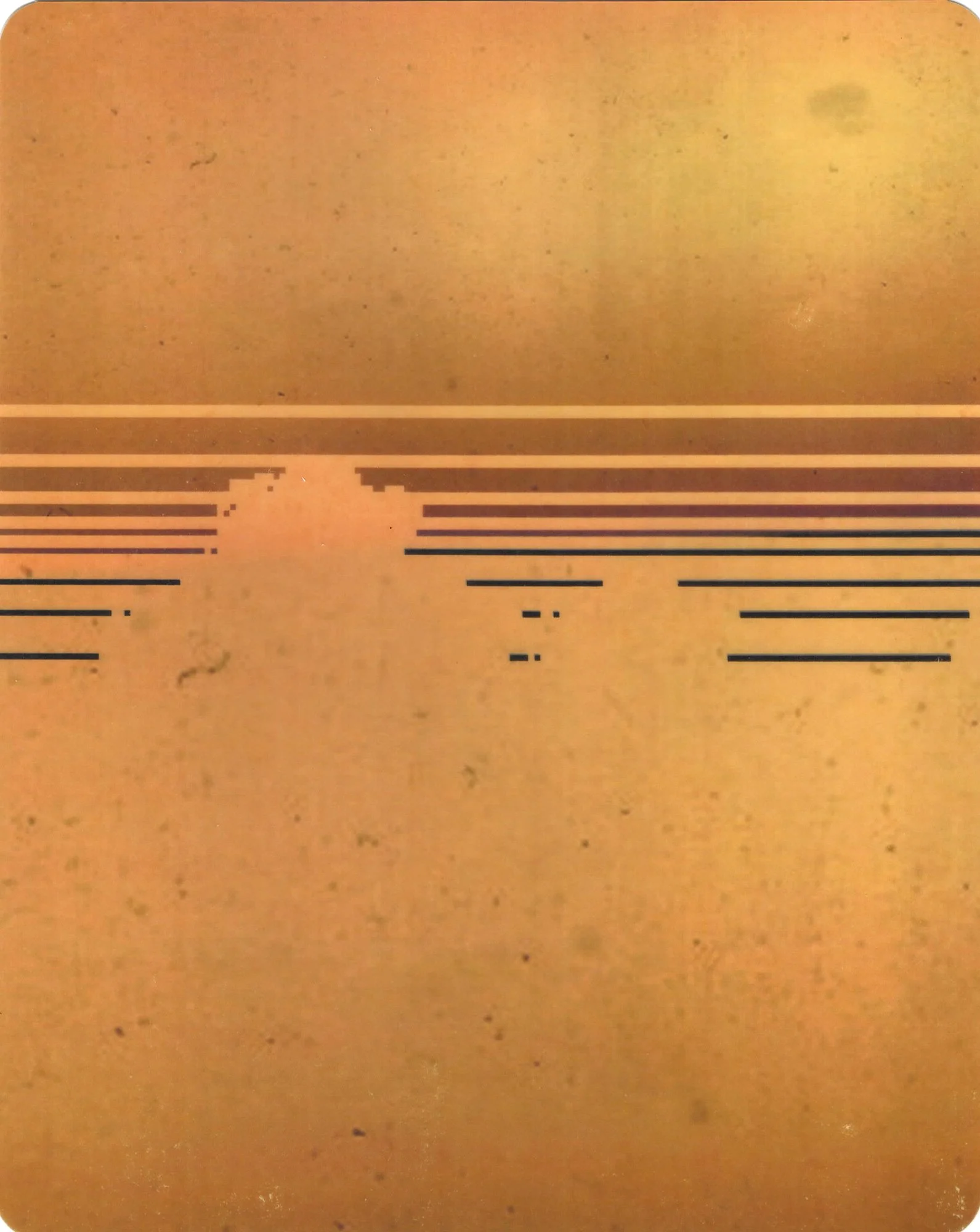  Photoshop Sunset  — pigment transfer on paper, 10 x 8 inches, 2025