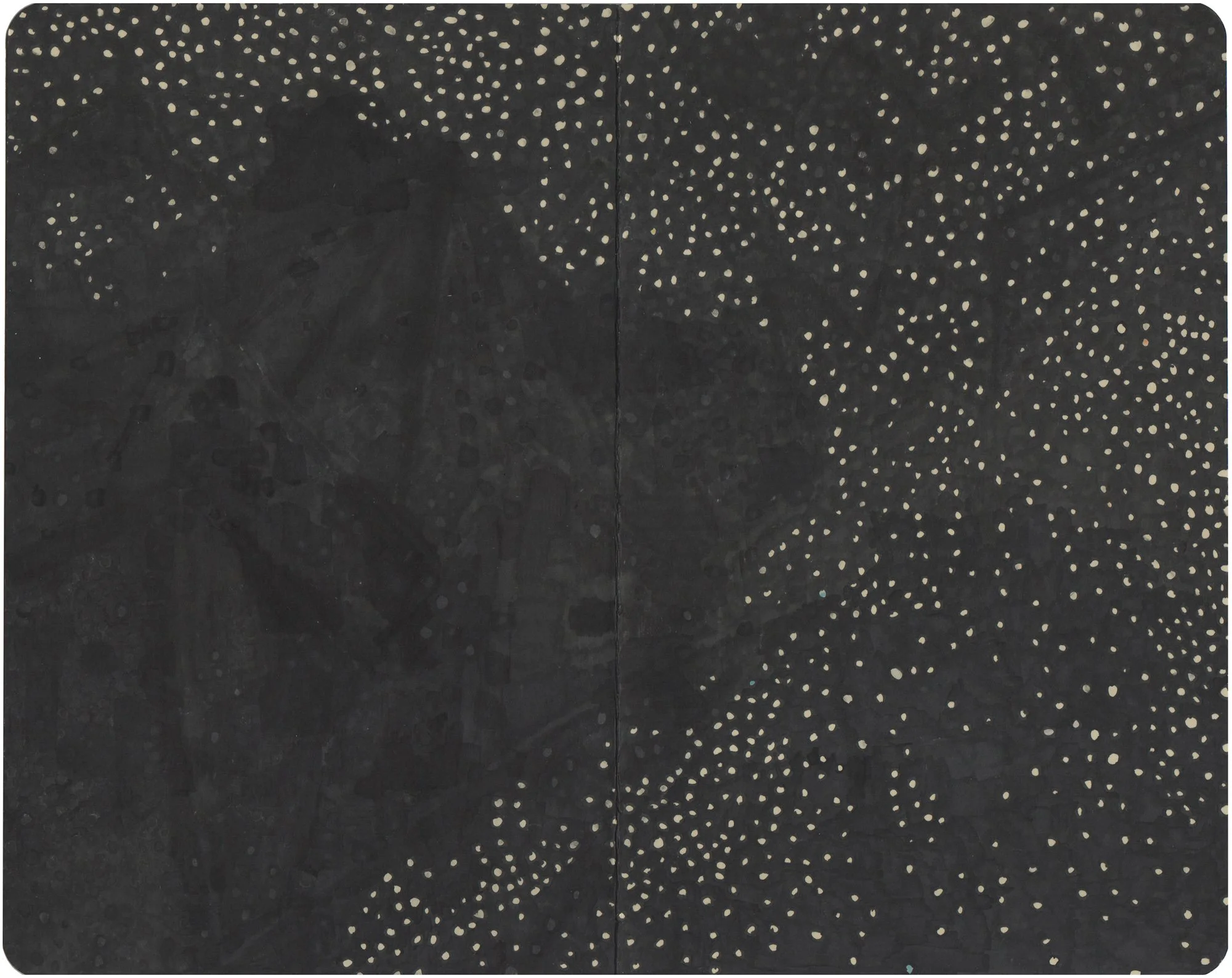  The Earth on the Back of the Giant Turtle  — permanent marker, white-out on paper, 8 x 10 inches, 2008