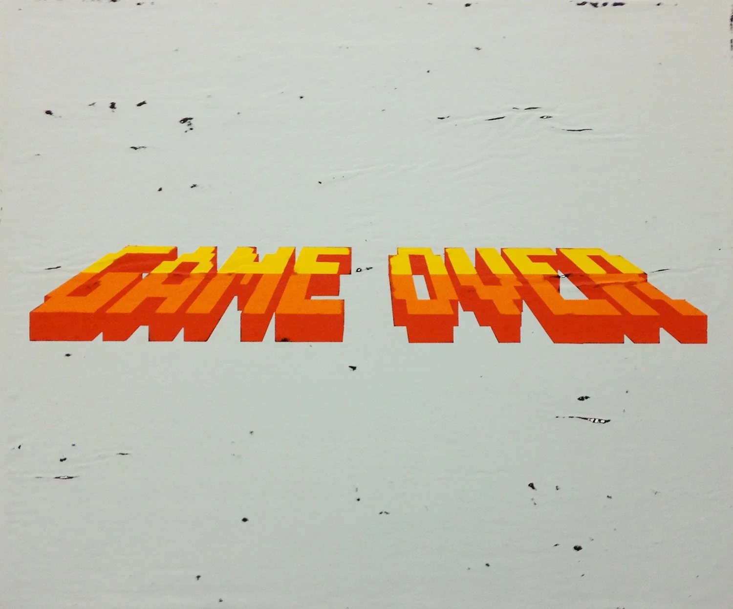  Game Over  — acrylic on canvas, 22 x 26 inches, 2012