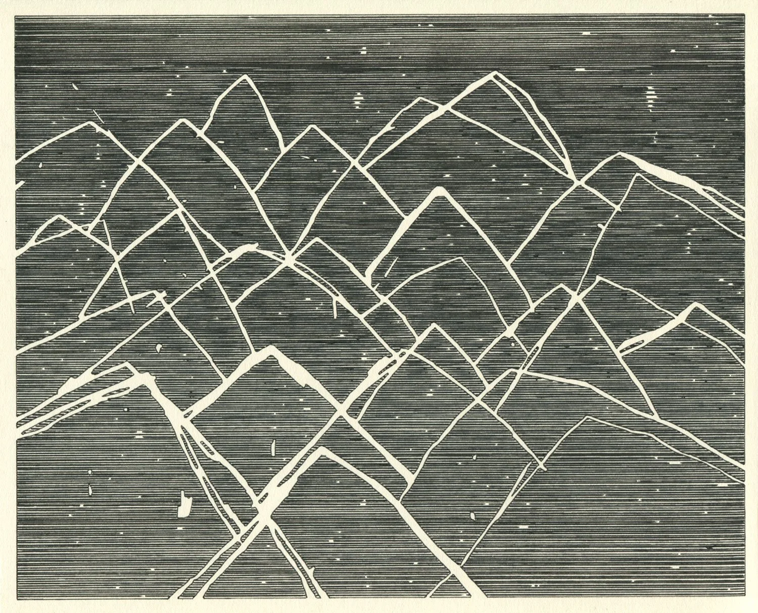  The Earth on the Back of the Giant Turtle  — permanent marker on paper, 8 x 10 inches, 2020