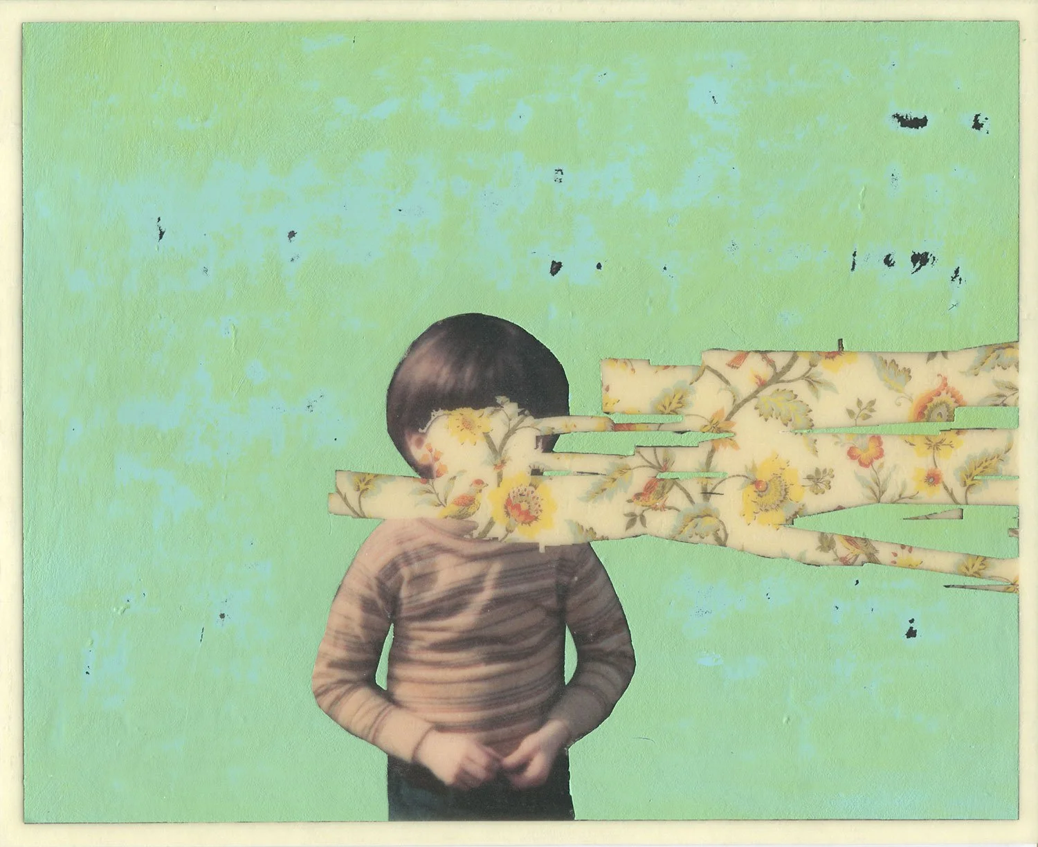  Unexplained Mysteries of the Universe  — acrylic, pigment transfer on paper, 8 x 10 inches, 2019