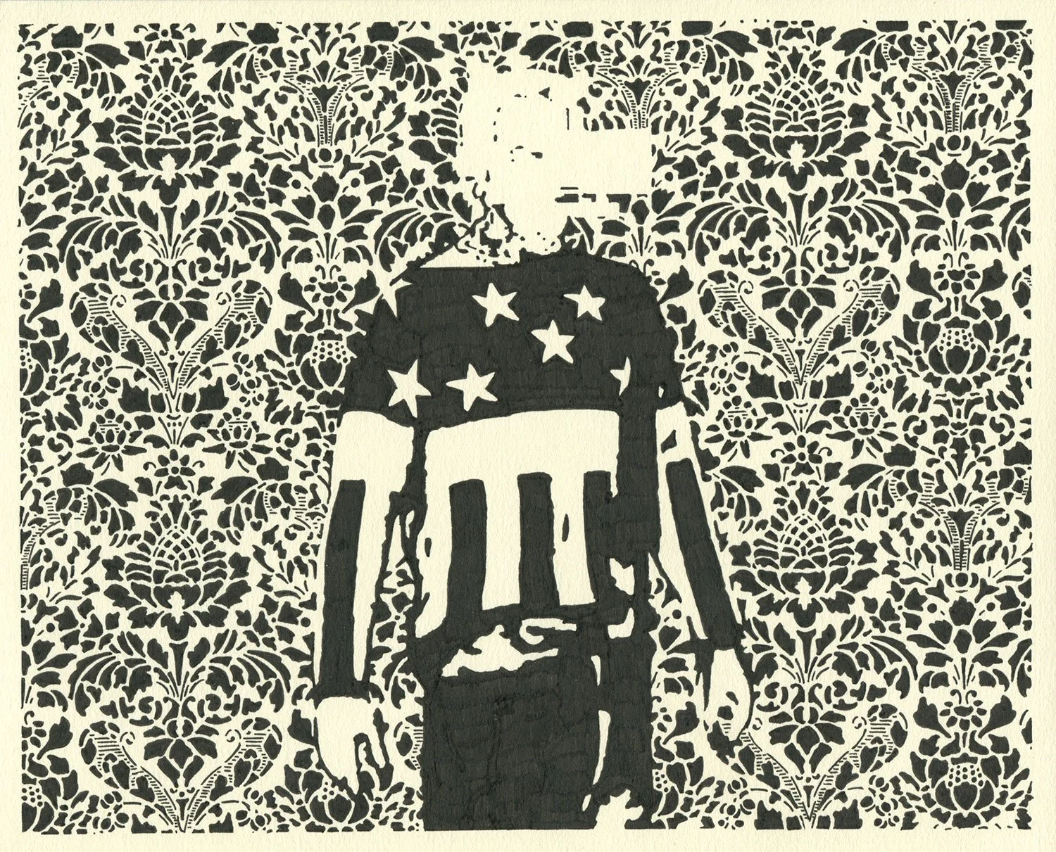  Firestarter  — permanent marker on paper, 8 x 10 inches, 2020