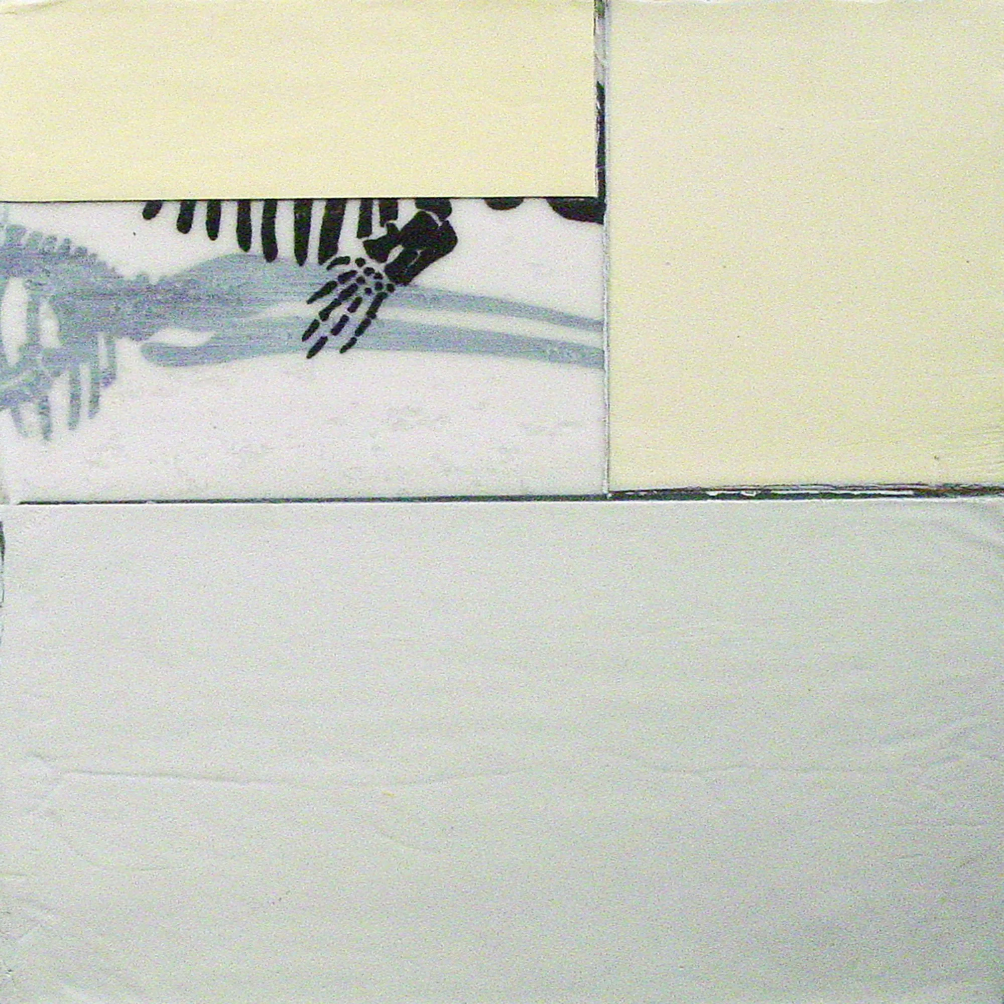  Great Sea Creatures & Punica Granatum  — acrylic, pigment transfer on canvas, 10 x 10 inches, 2004