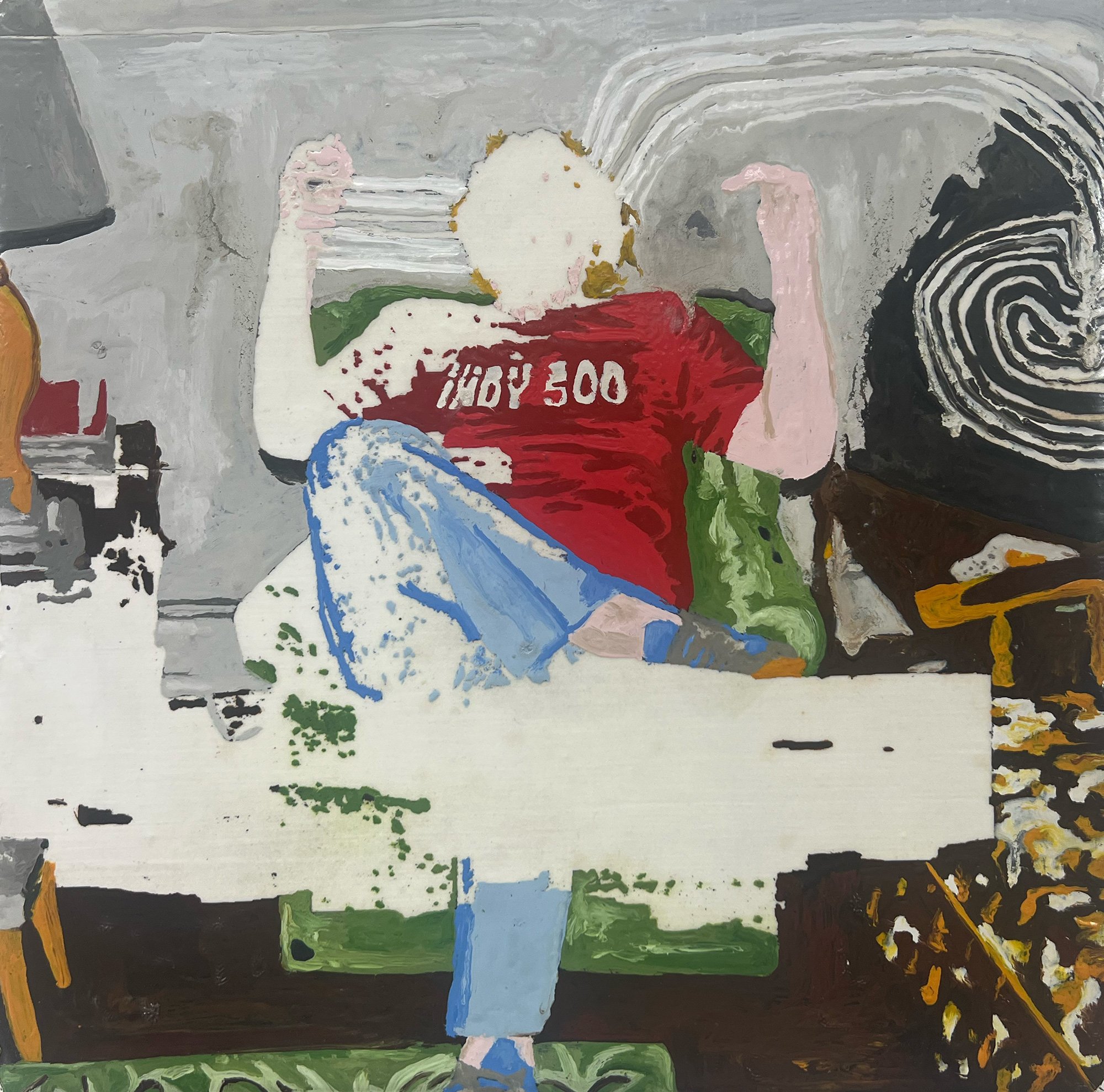  Memorial Day Weekend  — oil on canvas, 10 x 10 inches, 2009