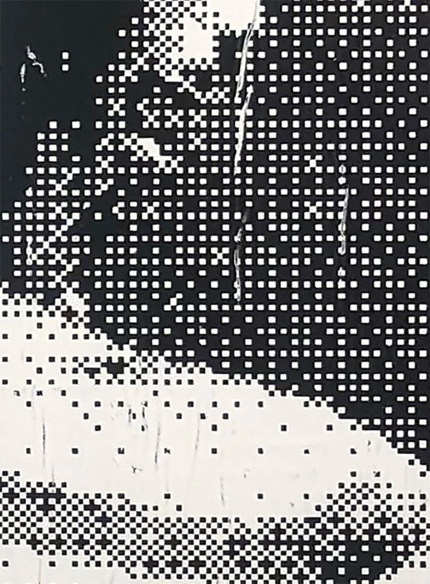 Leona (detail), acrylic on canvas, 60 x 52 inches, 2018