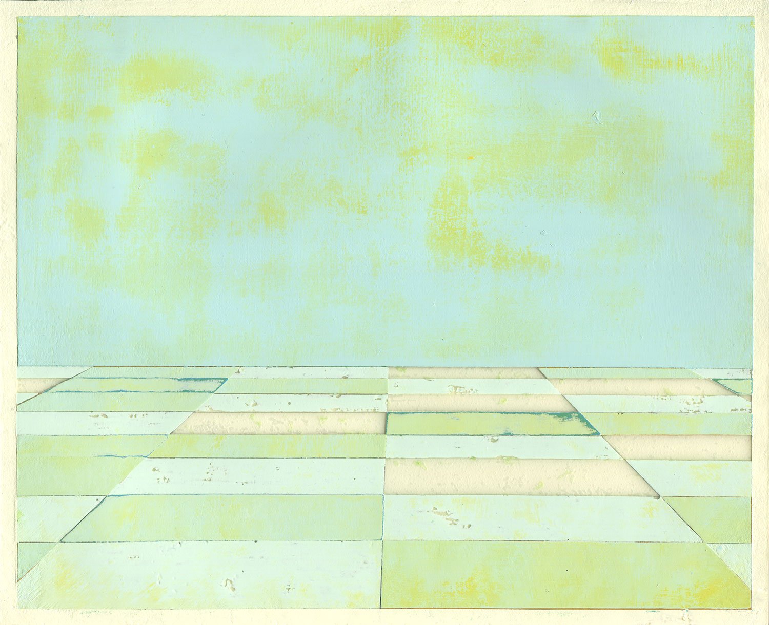  The Blue Room  — acrylic on paper, 8 x 10 inches, 2018