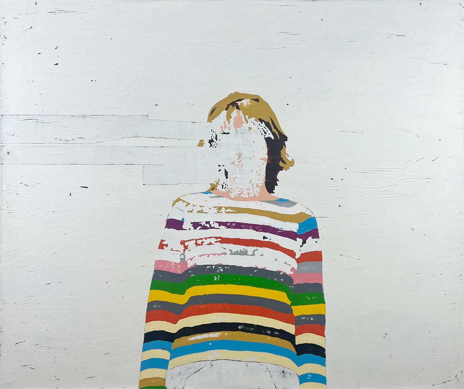  Leona  — acrylic on canvas, 40 x 48 inches, 2018